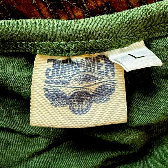 Jungmaven bralette size L large hunter green hemp organic cotton spandex jersey - Picture 3 of 3